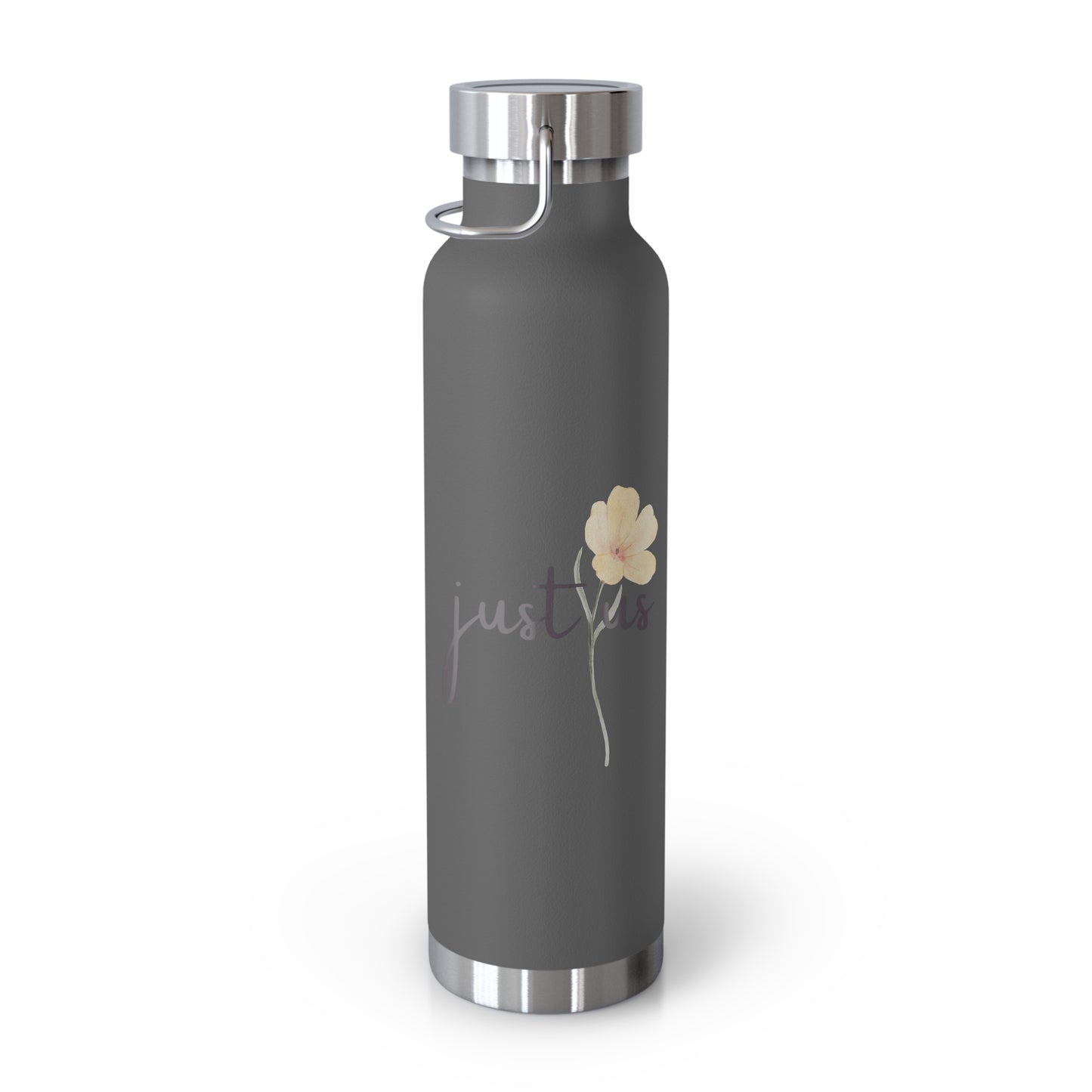 Just Us, “The way GOD intended!” - Inspirational Insulated Water Bottle - 22oz Copper Design