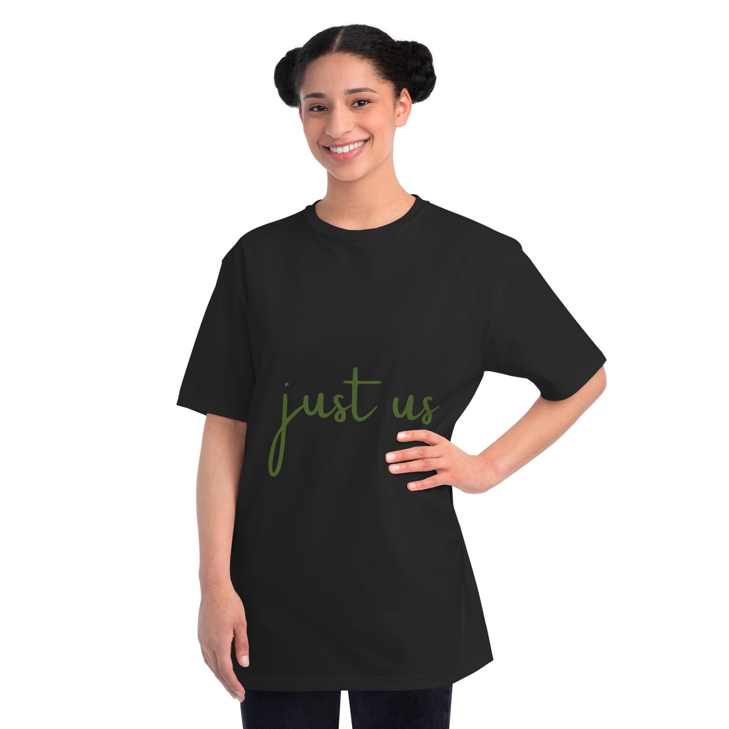 Organic Unisex T-Shirt - 'Just Us', “The way GOD intended!”