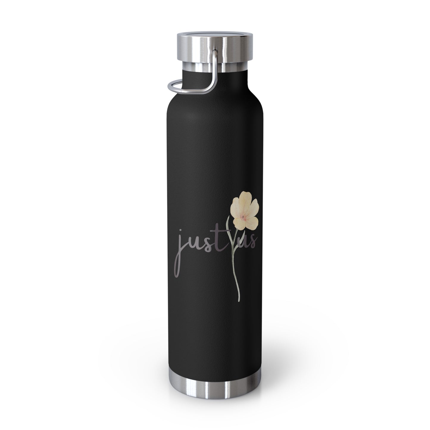 Just Us, “The way GOD intended!” - Inspirational Insulated Water Bottle - 22oz Copper Design