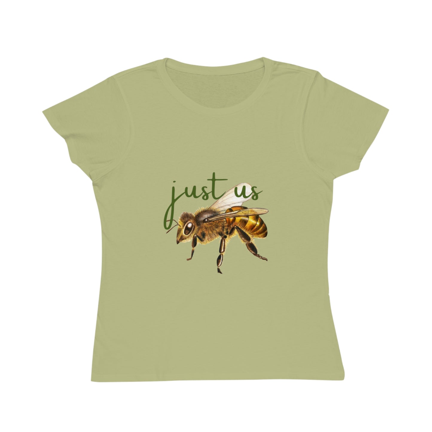 Organic Women's Bee T-Shirt - Just Us, “The way GOD intended” T-Shirt