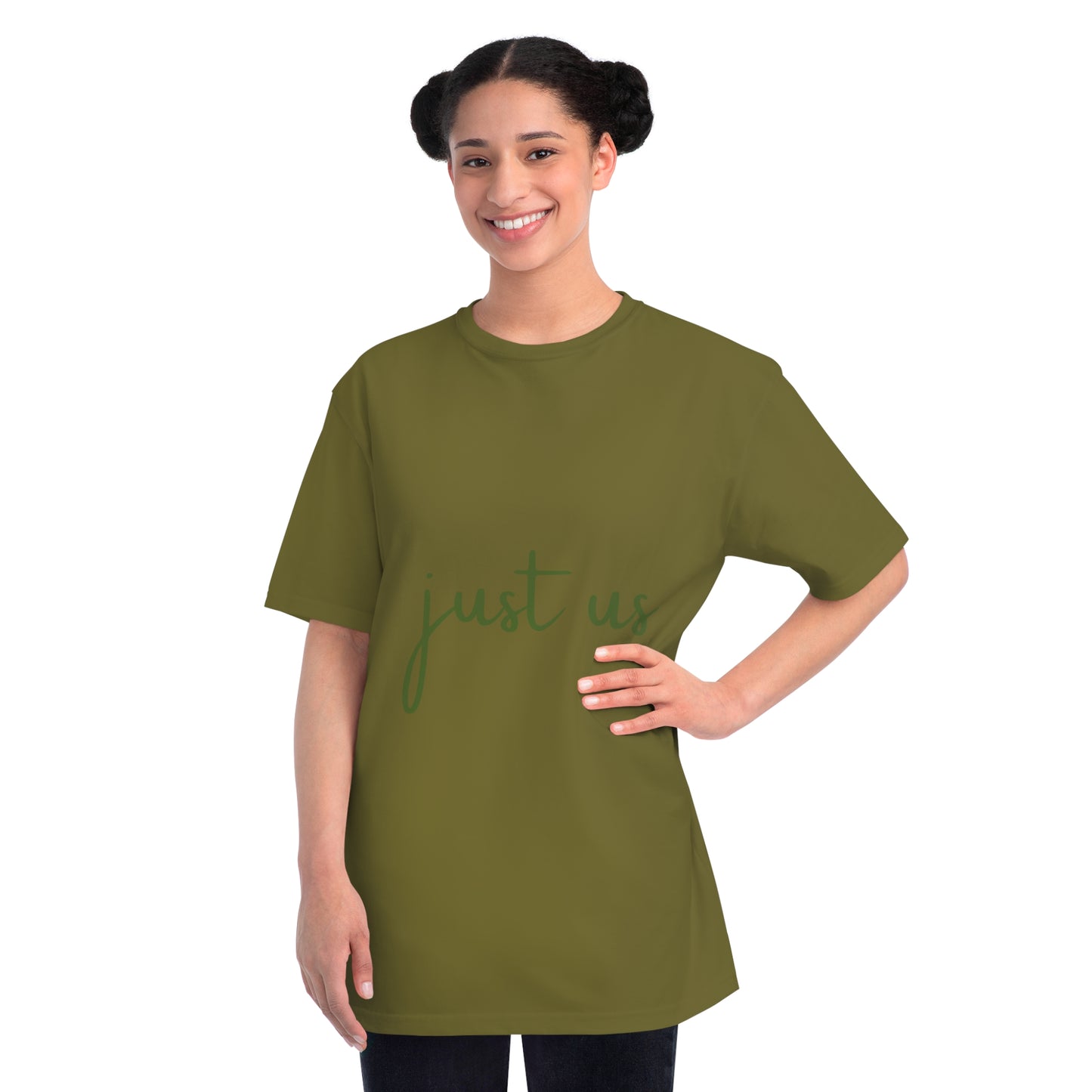 Organic Unisex T-Shirt - 'Just Us', “The way GOD intended!”
