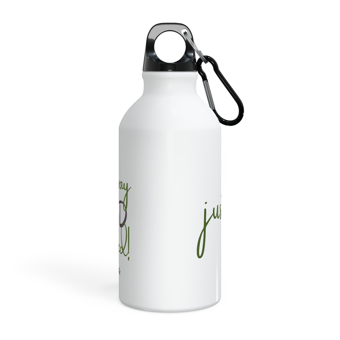Sports Bottle - ‘Just Us’, "The way GOD intended!" Motivational Water Bottle