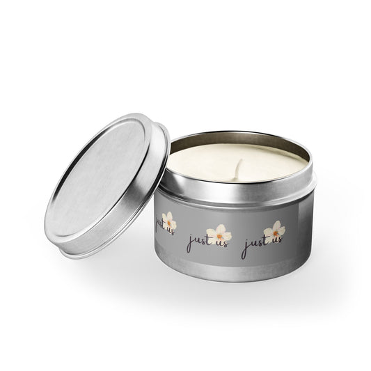 Just Us Tin Candles - Coconut Soy Wax Cozy Home Fragrance for Relaxation & Gift Giving