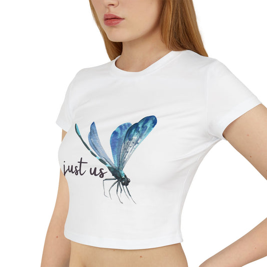 Organic Women's Firefly Baby Tee - Just Us, "The way GOD intended"