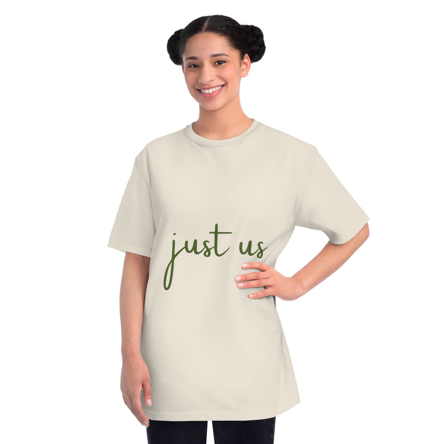 Organic Unisex T-Shirt - 'Just Us', “The way GOD intended!”