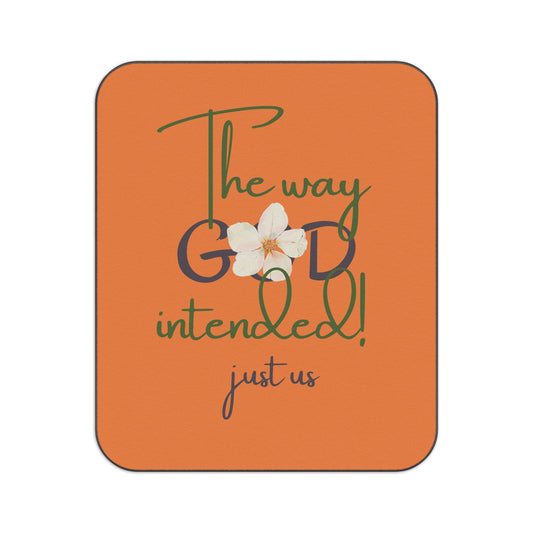 ‘Just Us’, “The way GOD intended!” - Picnic Blanket - Cozy Outdoor Blanket for Couples