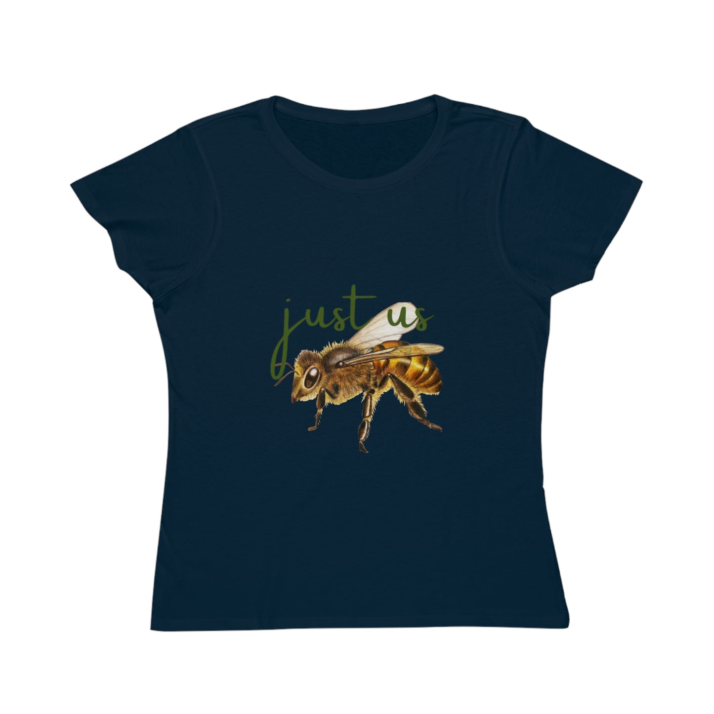 Organic Women's Bee T-Shirt - Just Us, “The way GOD intended” T-Shirt