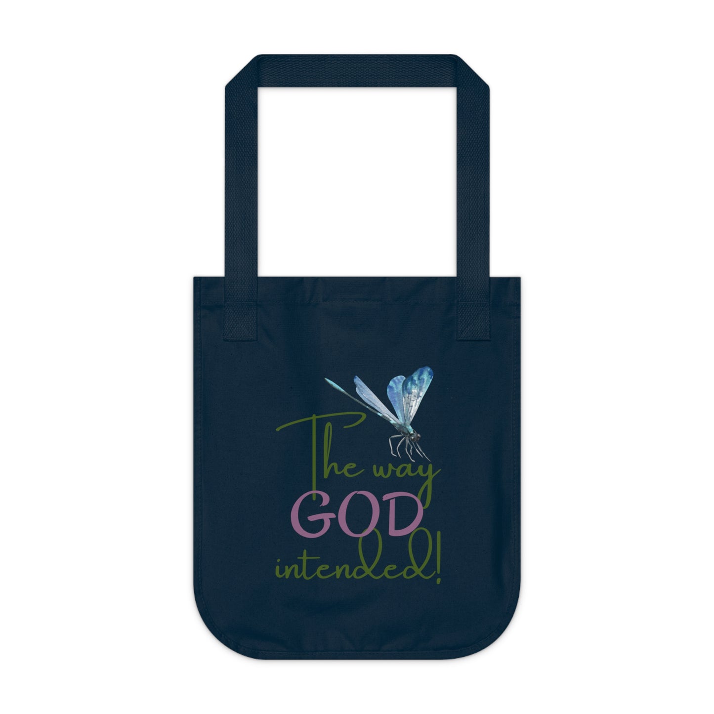 Organic Canvas Firefly Tote Bag - Personalizable - Just Us, “The way GOD intended”