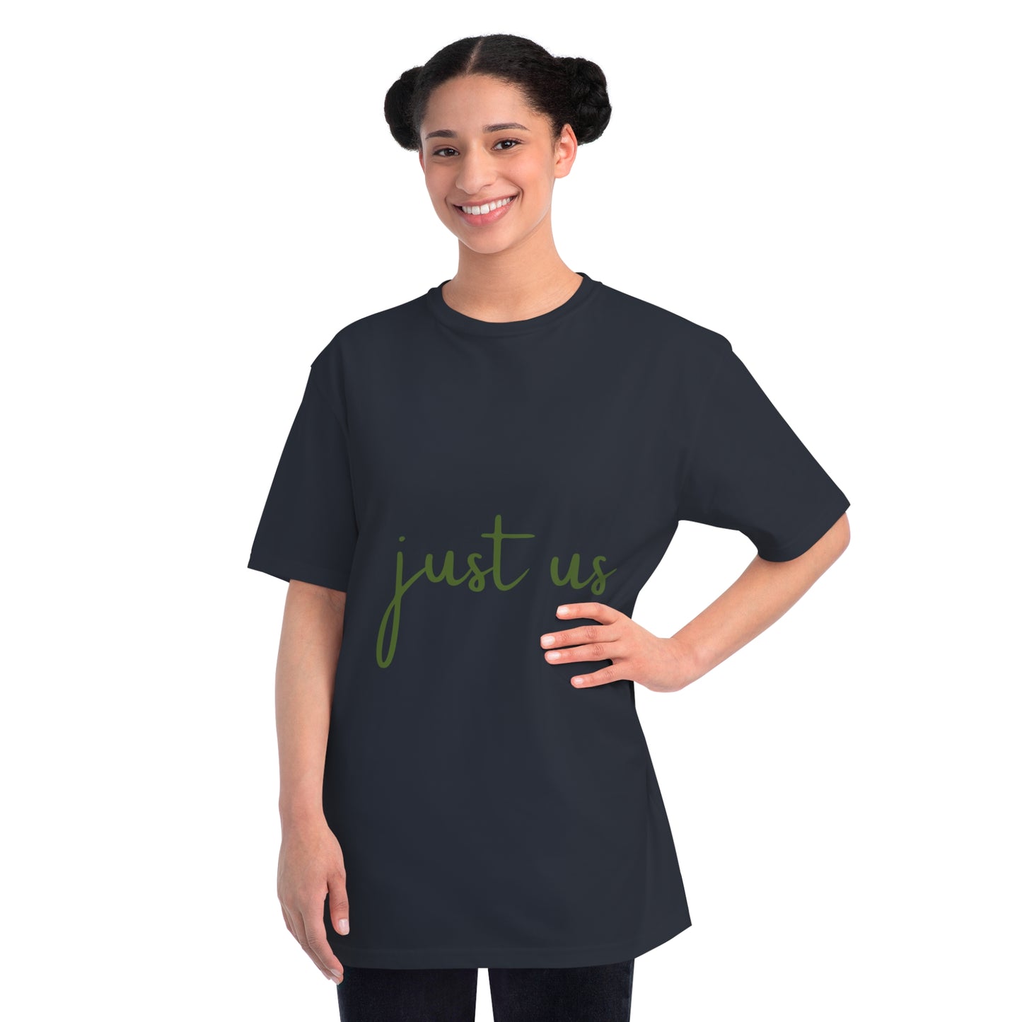 Organic Unisex T-Shirt - 'Just Us', “The way GOD intended!”