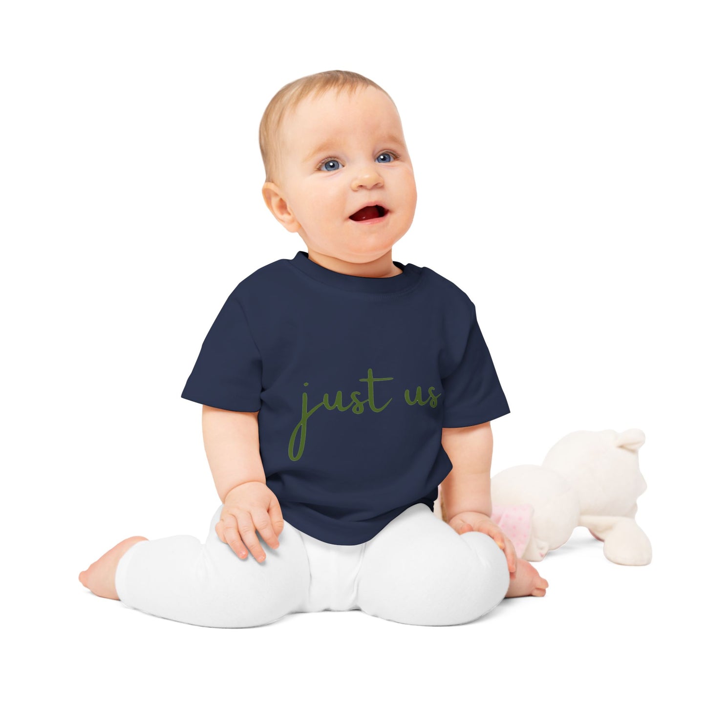 Organic Baby T-Shirt - ‘Just Us’, “The way GOD intended!”