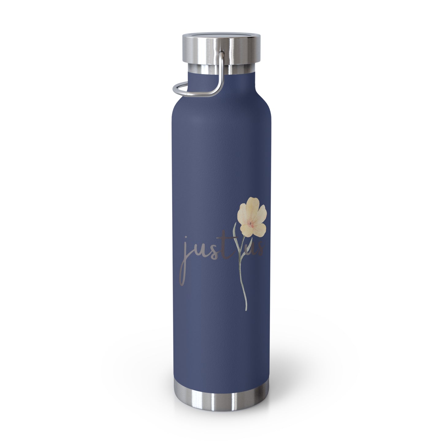 Just Us, “The way GOD intended!” - Inspirational Insulated Water Bottle - 22oz Copper Design