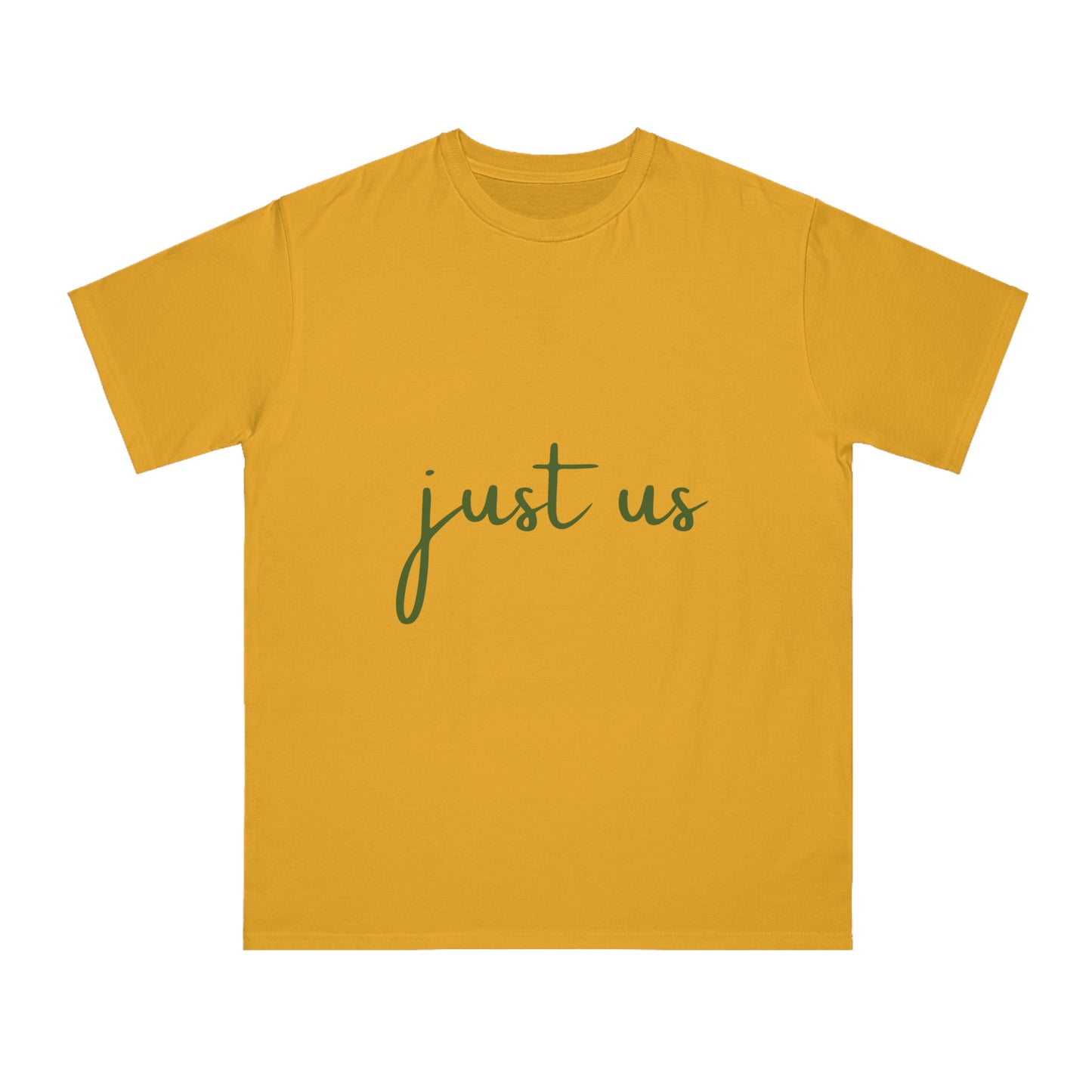 Organic Unisex T-Shirt - 'Just Us', “The way GOD intended!”