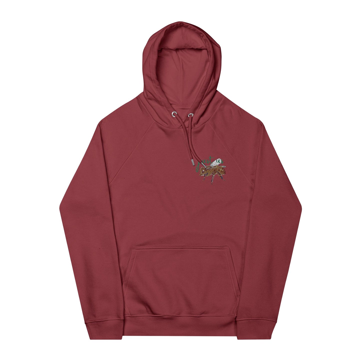 Organic Embroidered Bee Hoodie - Just Us, “The way GOD intended”