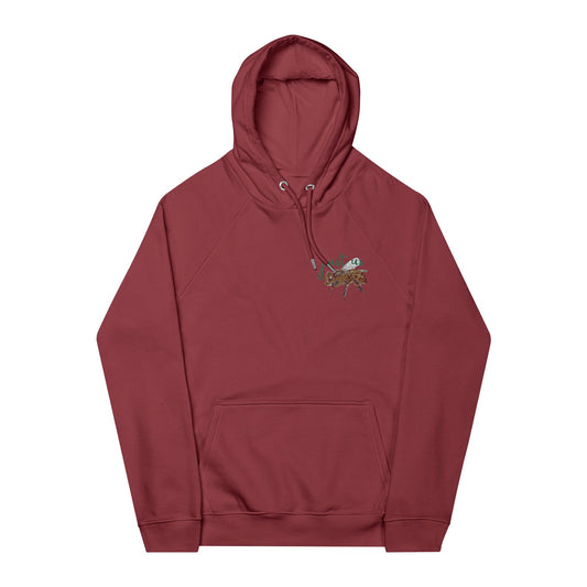 Organic Embroidered Bee Hoodie - Just Us, “The way GOD intended”
