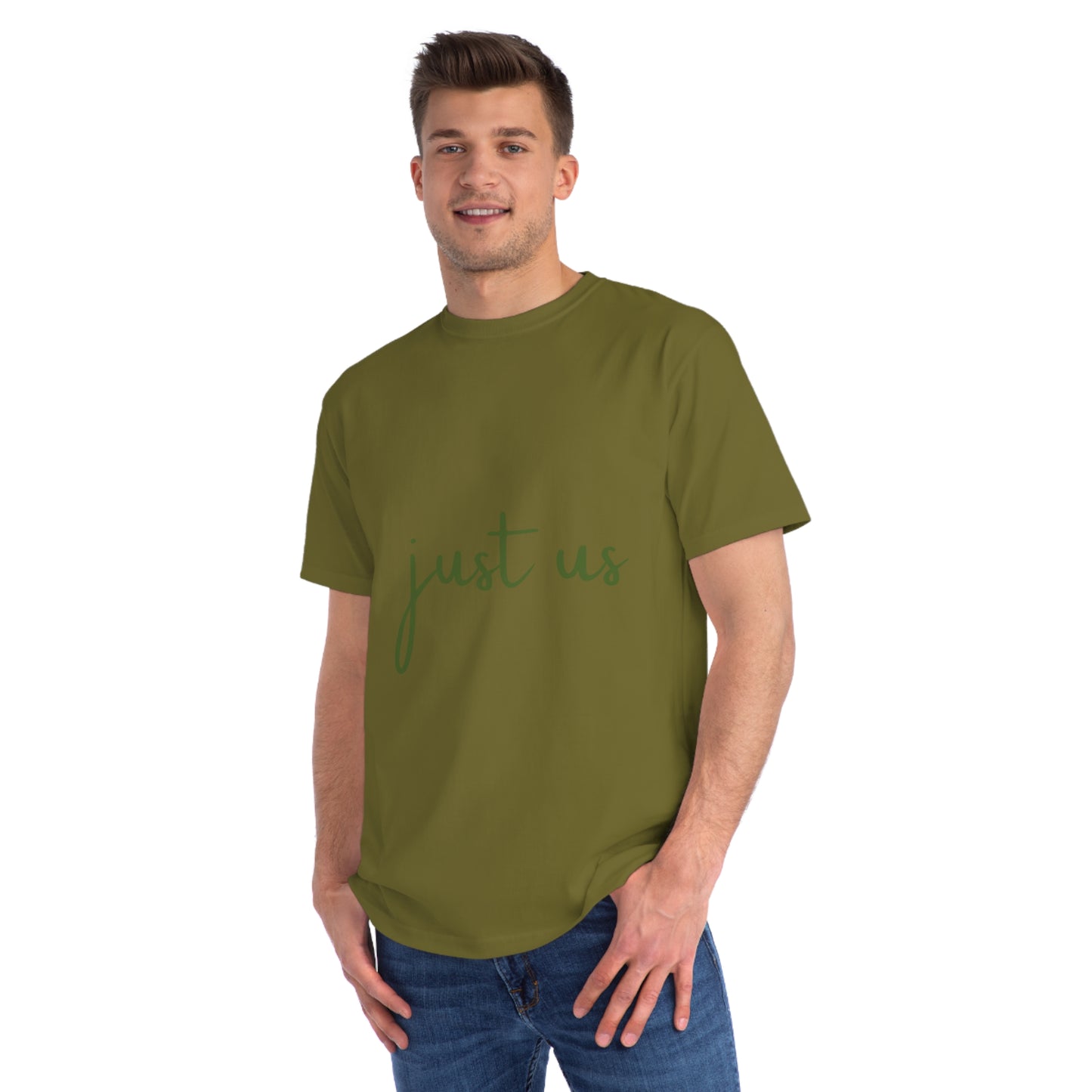 Organic Unisex T-Shirt - 'Just Us', “The way GOD intended!”