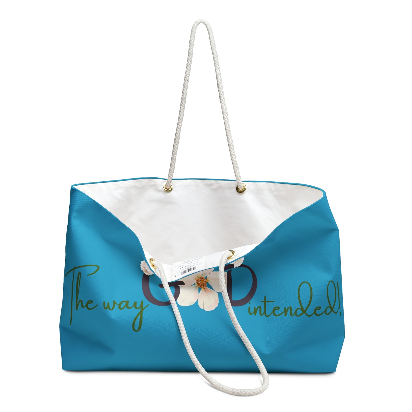Weekender Bag - ‘Just Us’, “The way GOD intended!”