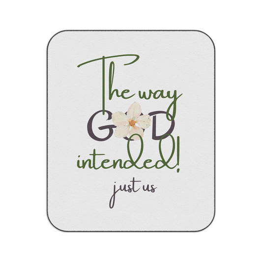 ‘Just Us’, “The way GOD intended Picnic Blanket - Cozy Outdoor Blanket for Couples