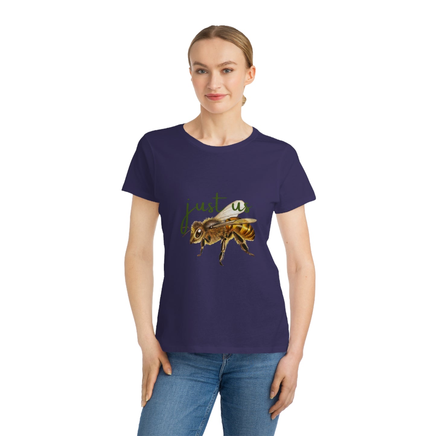Organic Women's Bee T-Shirt - Just Us, “The way GOD intended” T-Shirt