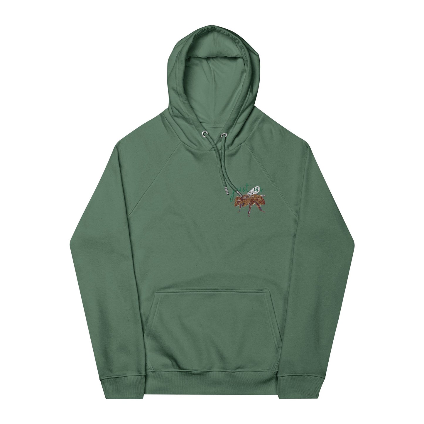 Organic Embroidered Bee Hoodie - Just Us, “The way GOD intended”
