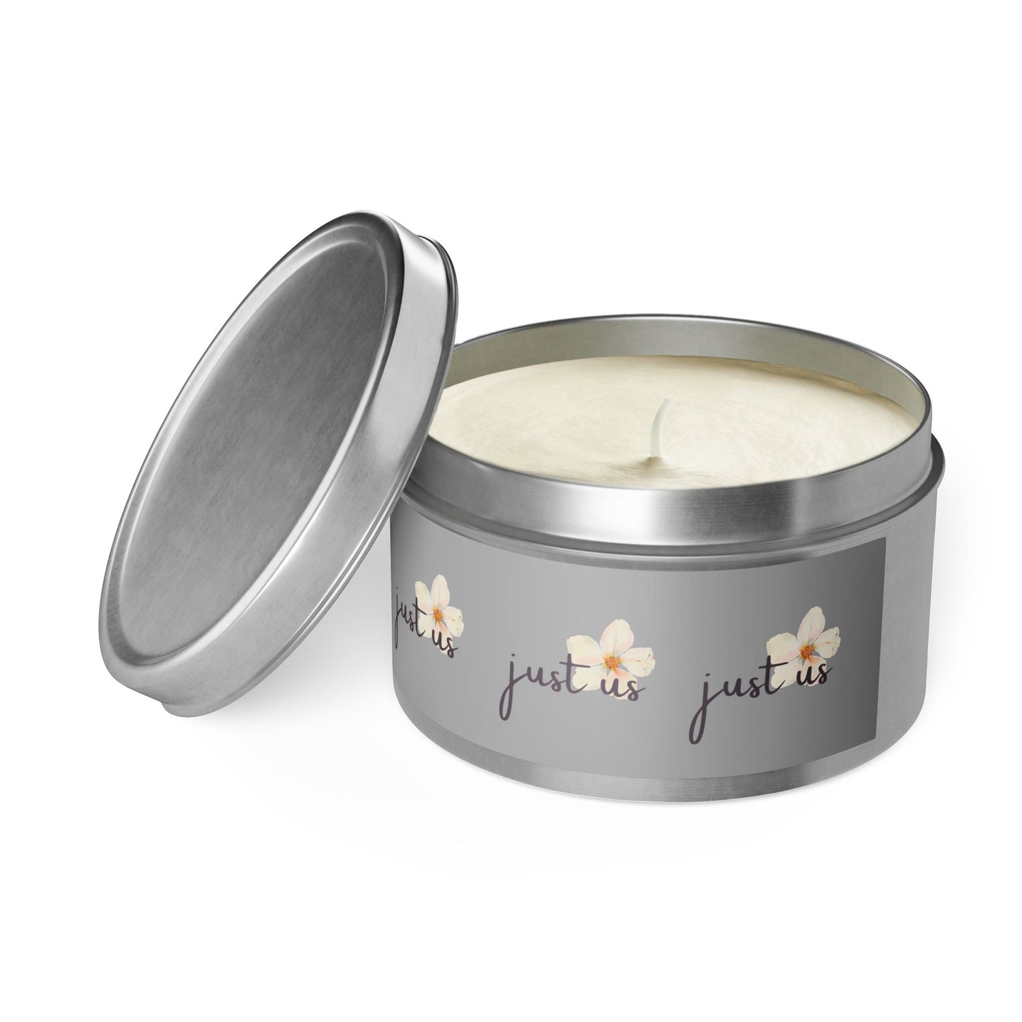 Just Us Tin Candles - Coconut Soy Wax Cozy Home Fragrance for Relaxation & Gift Giving