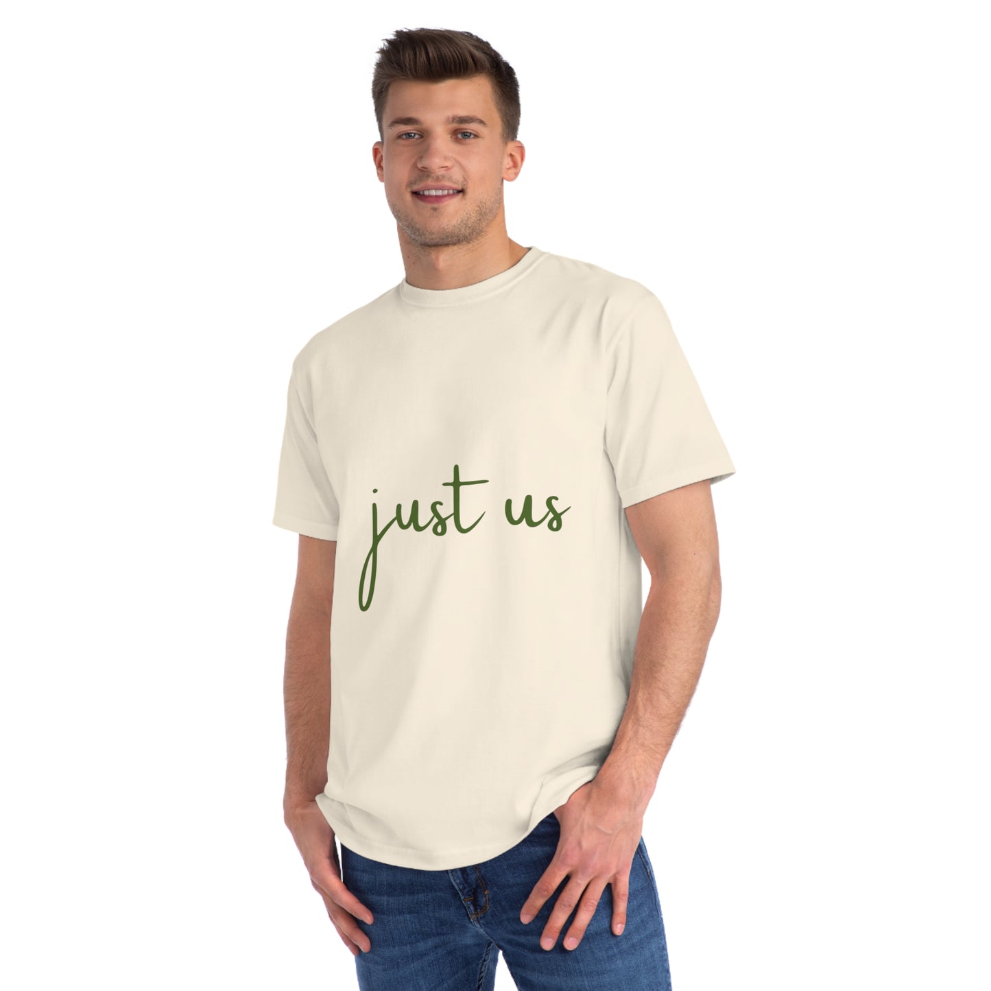 Organic Unisex T-Shirt - 'Just Us', “The way GOD intended!”