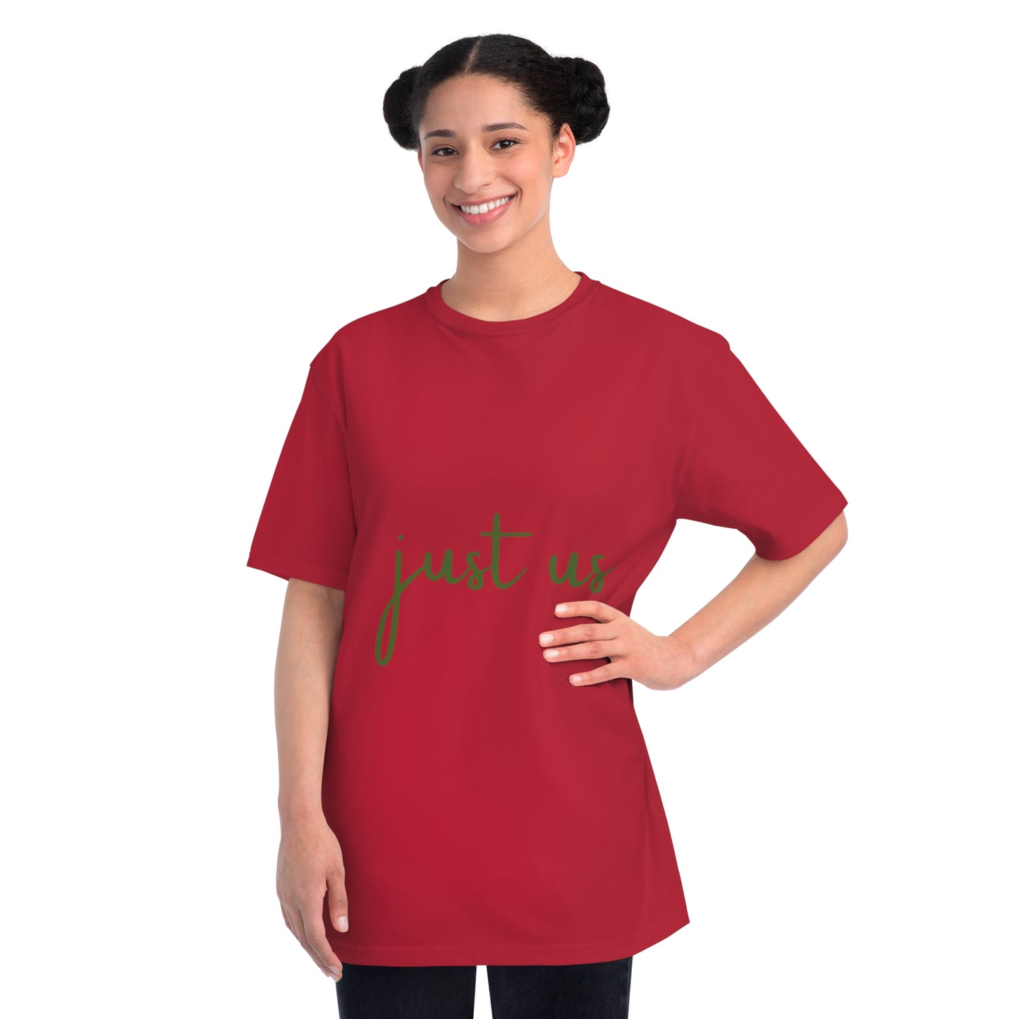 Organic Unisex T-Shirt - 'Just Us', “The way GOD intended!”