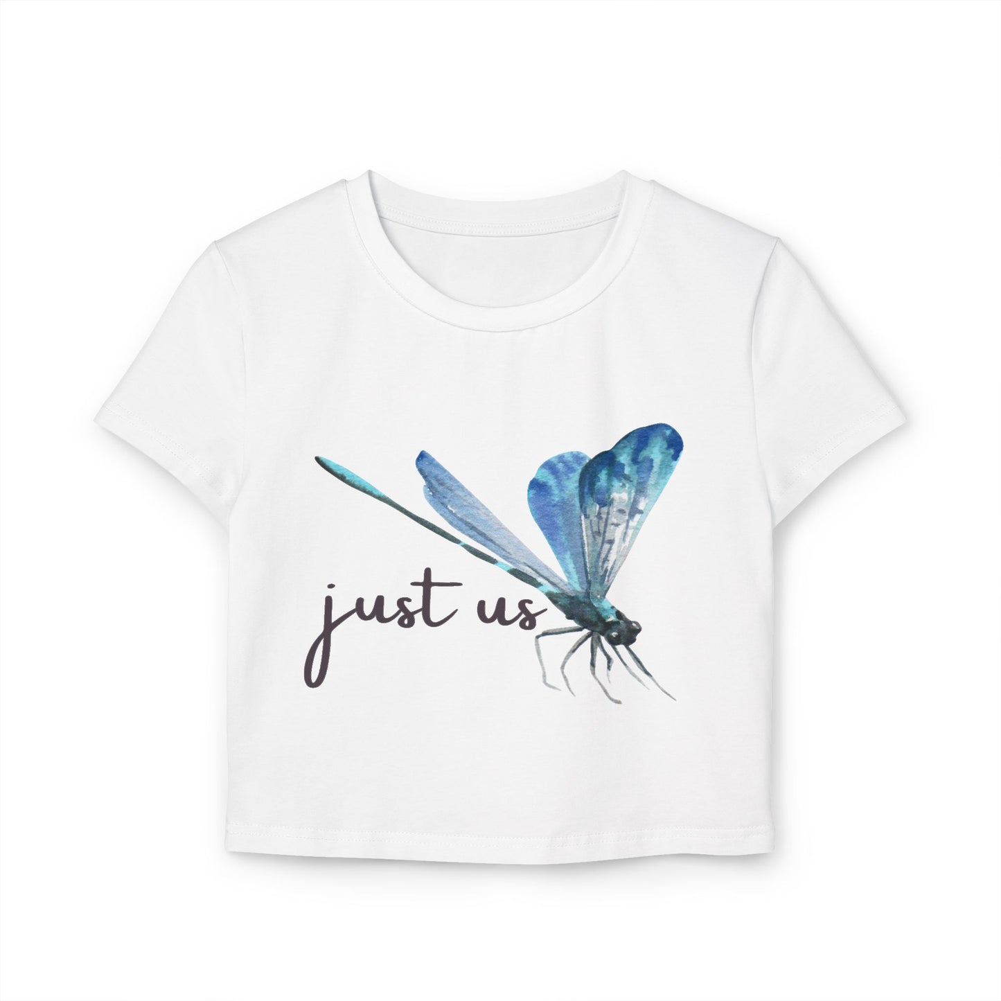 Organic Women's Firefly Baby Tee - Just Us, "The way GOD intended"