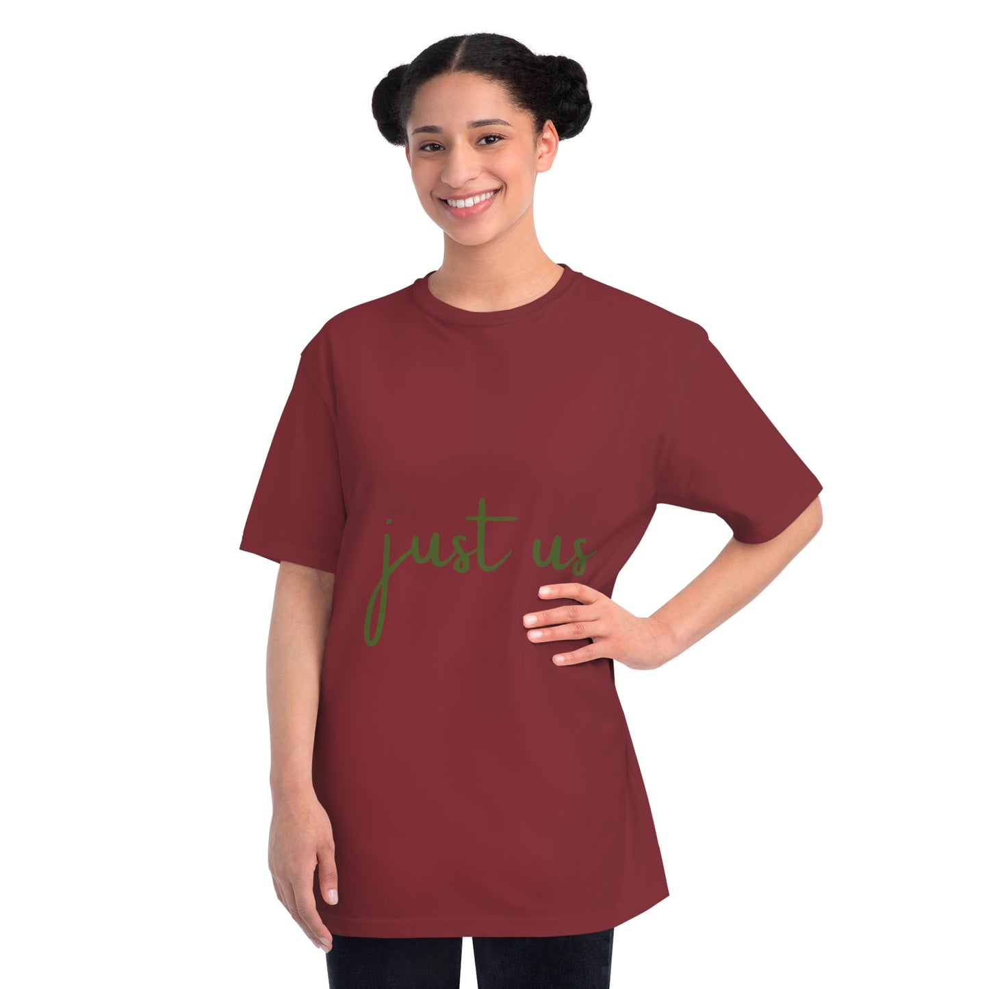 Organic Unisex T-Shirt - 'Just Us', “The way GOD intended!”