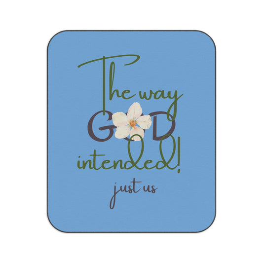 ‘Just Us’, “The way GOD intended!” - Picnic Blanket - Cozy Outdoor Blanket for Couples