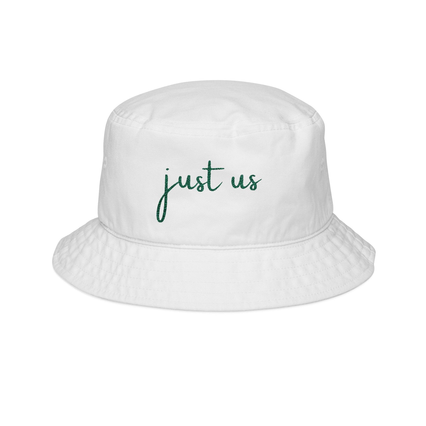 Embroidered Bucket Hat - 'Just Us' - Trendy Summer Accessory for Friends & Gatherings