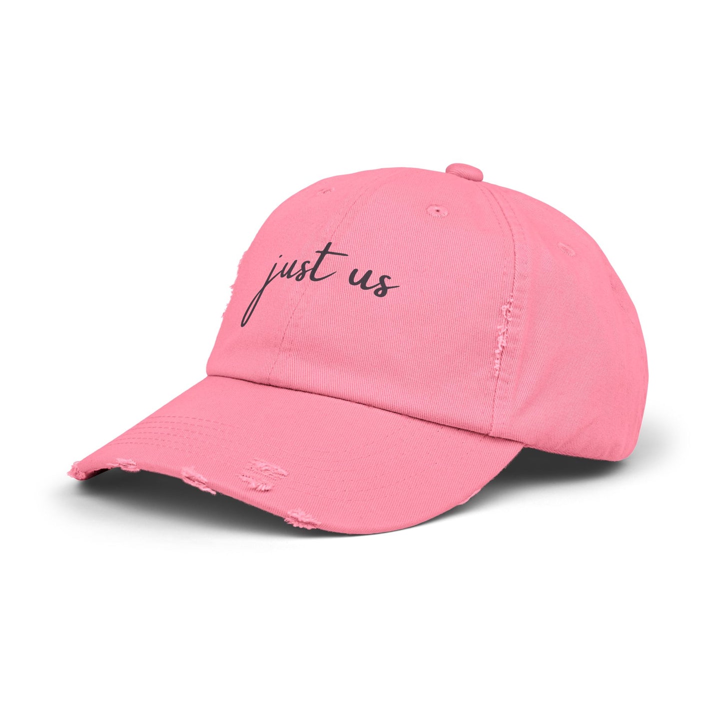 Unisex Distressed Cap - Just Us Casual Hat for Friendship & Everyday Style