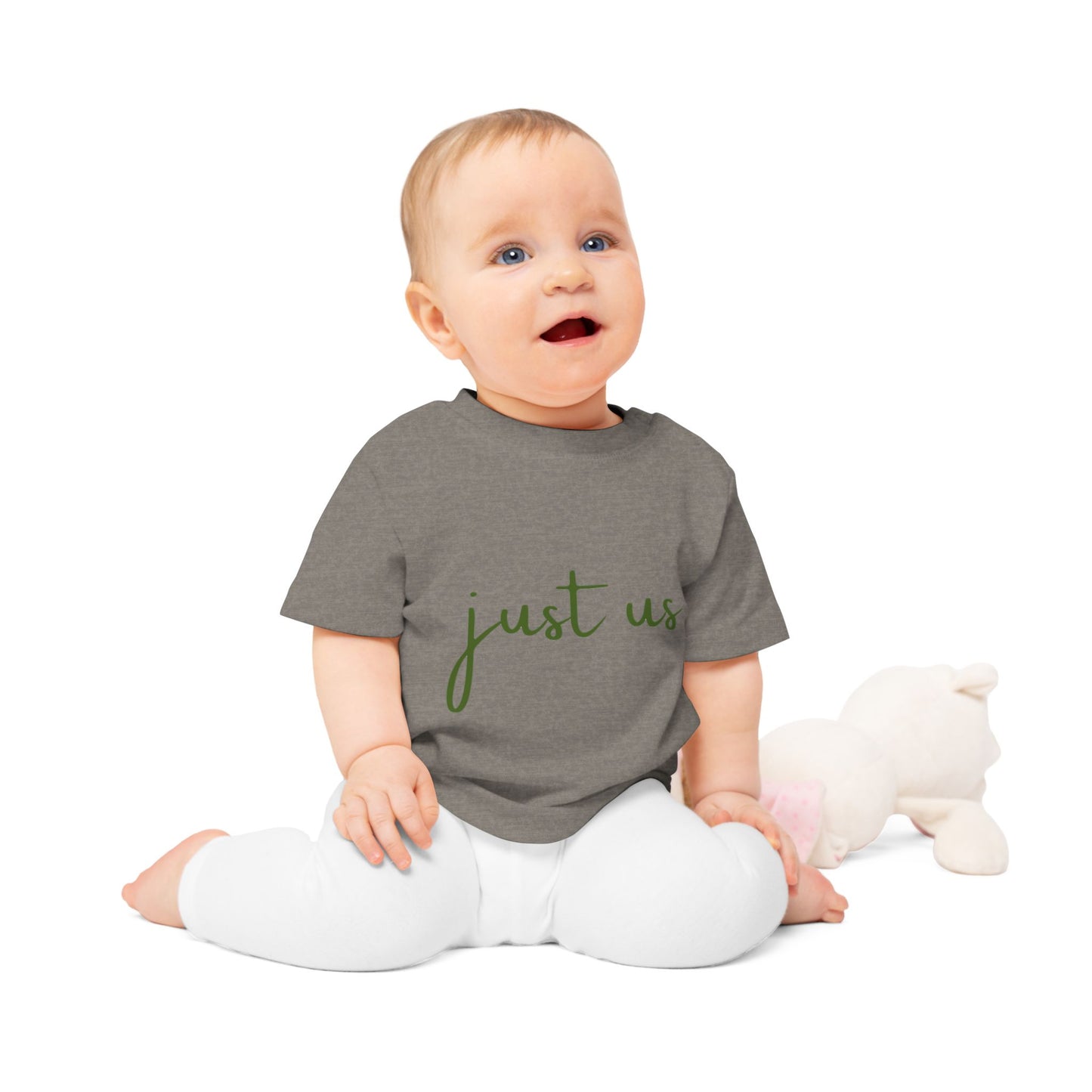 Organic Baby T-Shirt - ‘Just Us’, “The way GOD intended!”