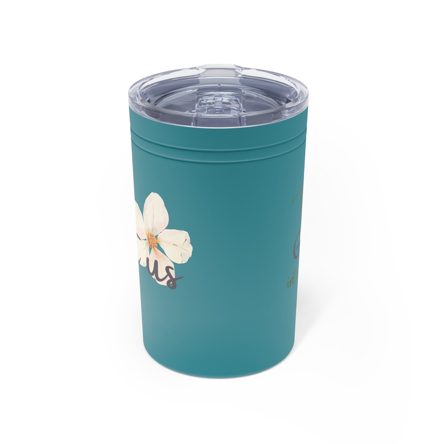 ‘Just Us’, “The way GOD intended!“- Floral Inspirational Tumbler - 11oz
