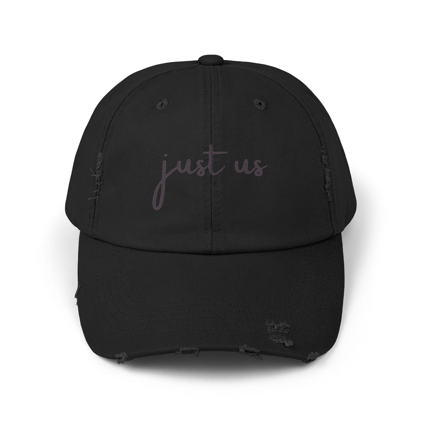 Unisex Distressed Cap - Just Us Casual Hat for Friendship & Everyday Style