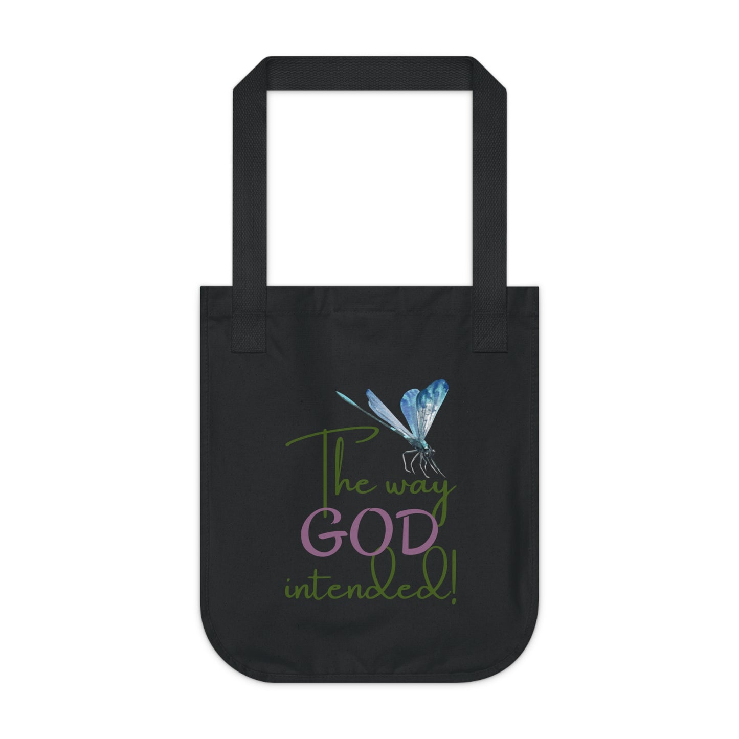 Organic Canvas Firefly Tote Bag - Personalizable - Just Us, “The way GOD intended”