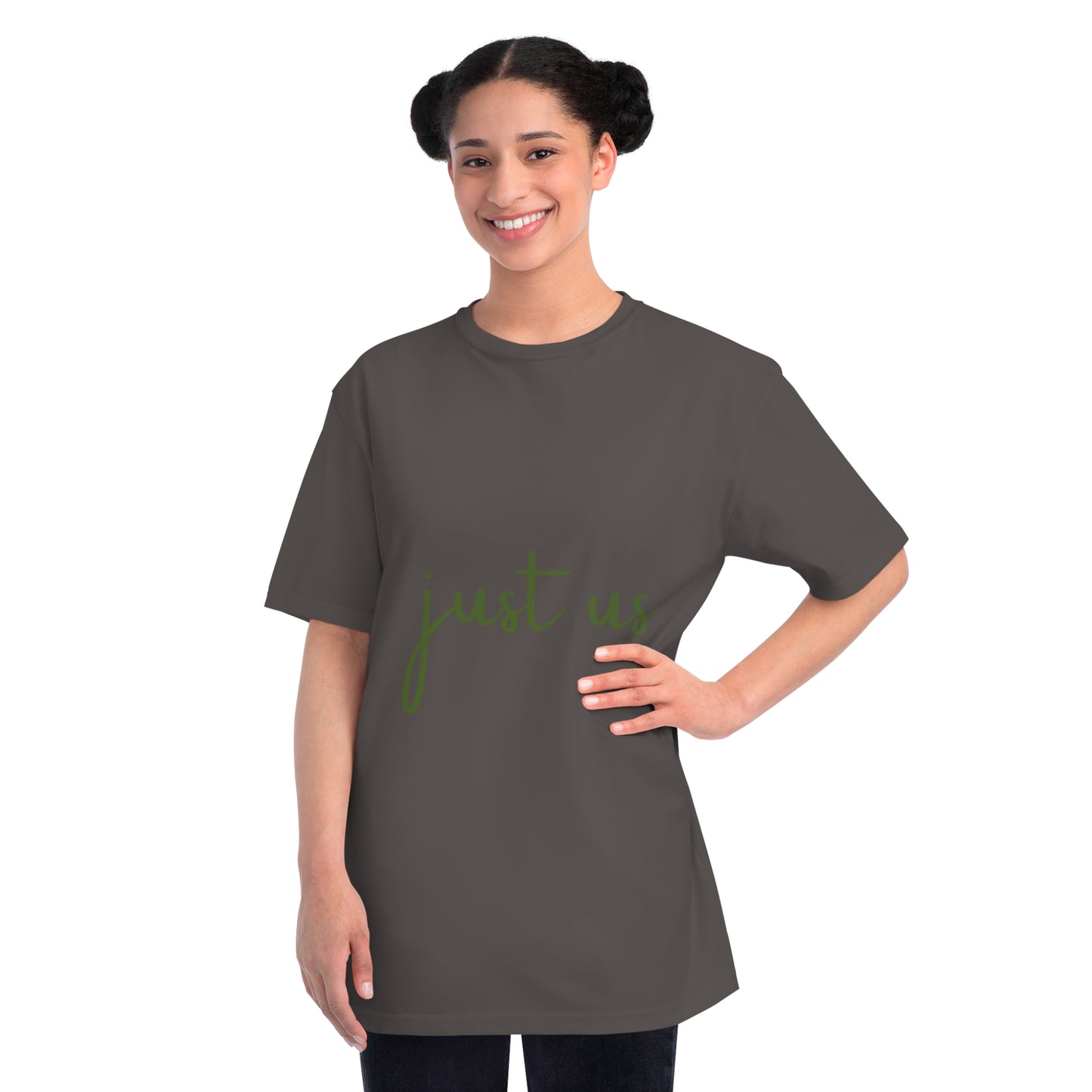 Organic Unisex T-Shirt - 'Just Us', “The way GOD intended!”
