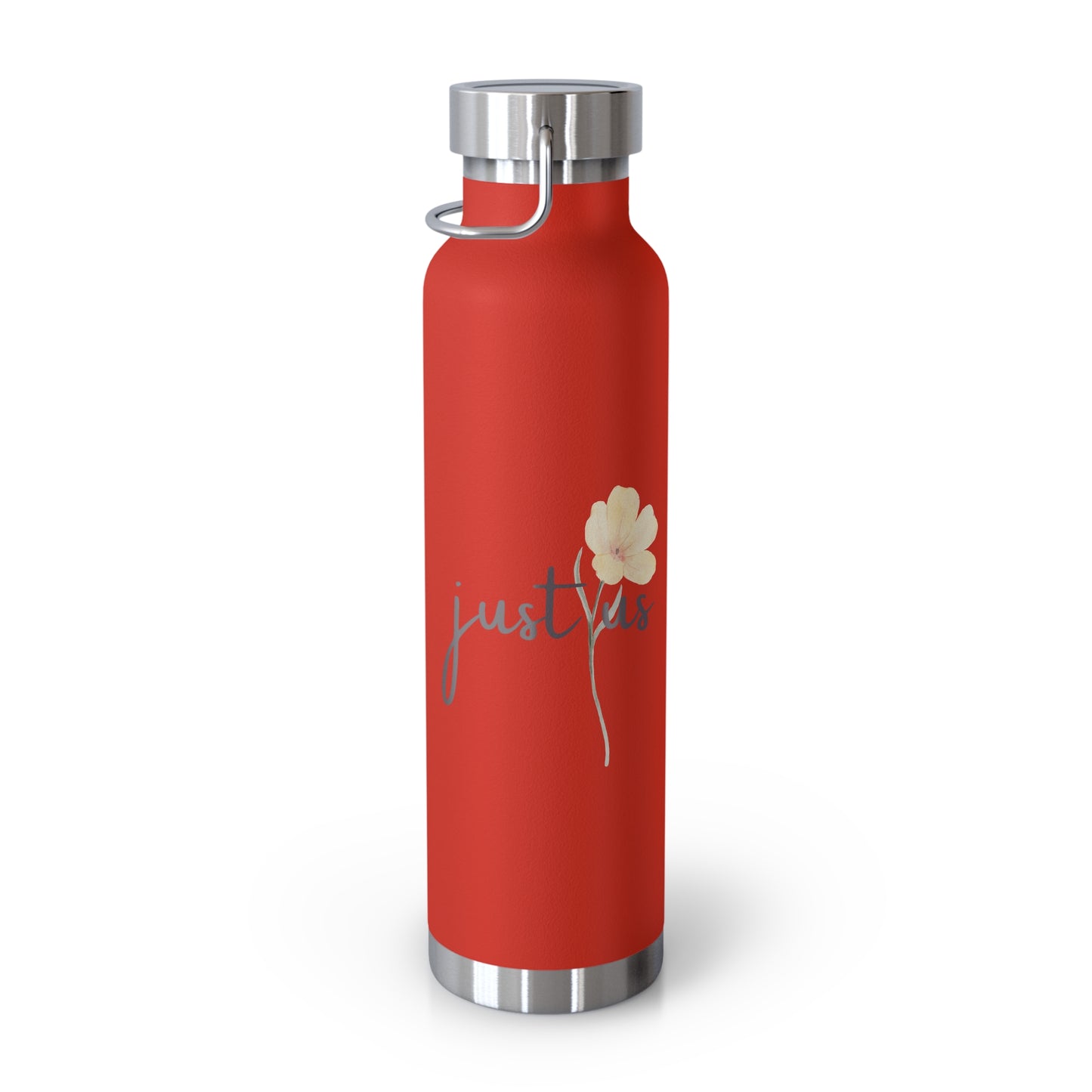 Just Us, “The way GOD intended!” - Inspirational Insulated Water Bottle - 22oz Copper Design