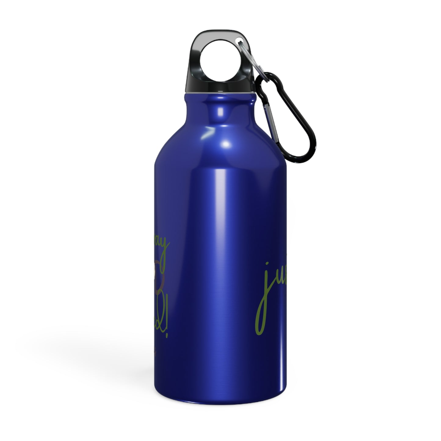 Sports Bottle - ‘Just Us’, "The way GOD intended!" Motivational Water Bottle