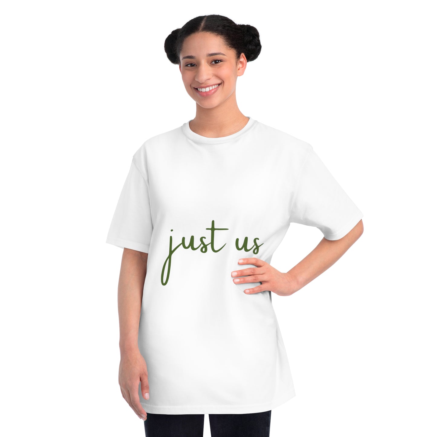 Organic Unisex T-Shirt - 'Just Us', “The way GOD intended!”