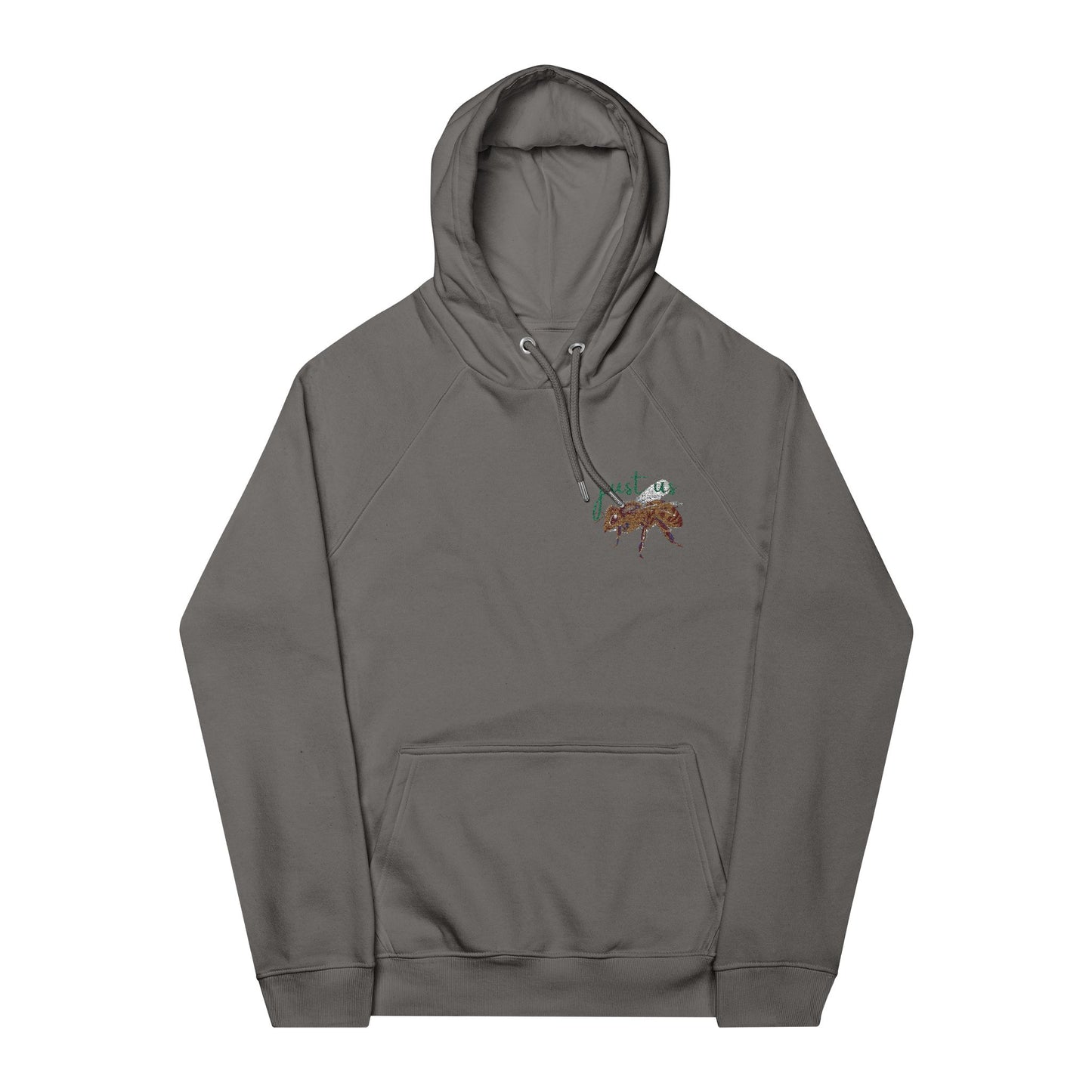 Organic Embroidered Bee Hoodie - Just Us, “The way GOD intended”
