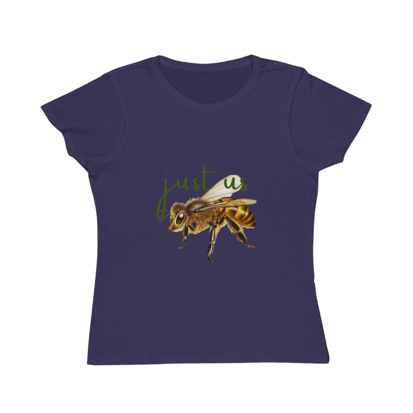 Organic Women's Bee T-Shirt - Just Us, “The way GOD intended” T-Shirt