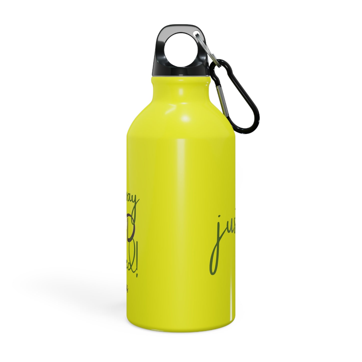 Sports Bottle - ‘Just Us’, "The way GOD intended!" Motivational Water Bottle