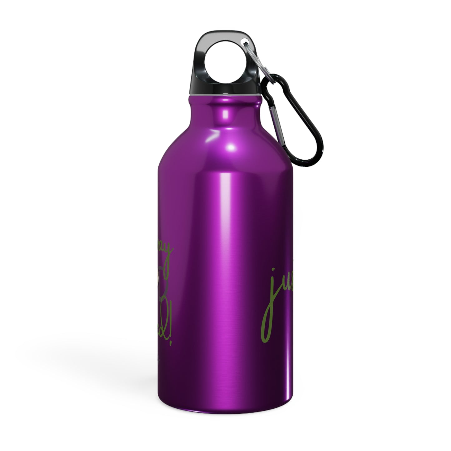 Sports Bottle - ‘Just Us’, "The way GOD intended!" Motivational Water Bottle