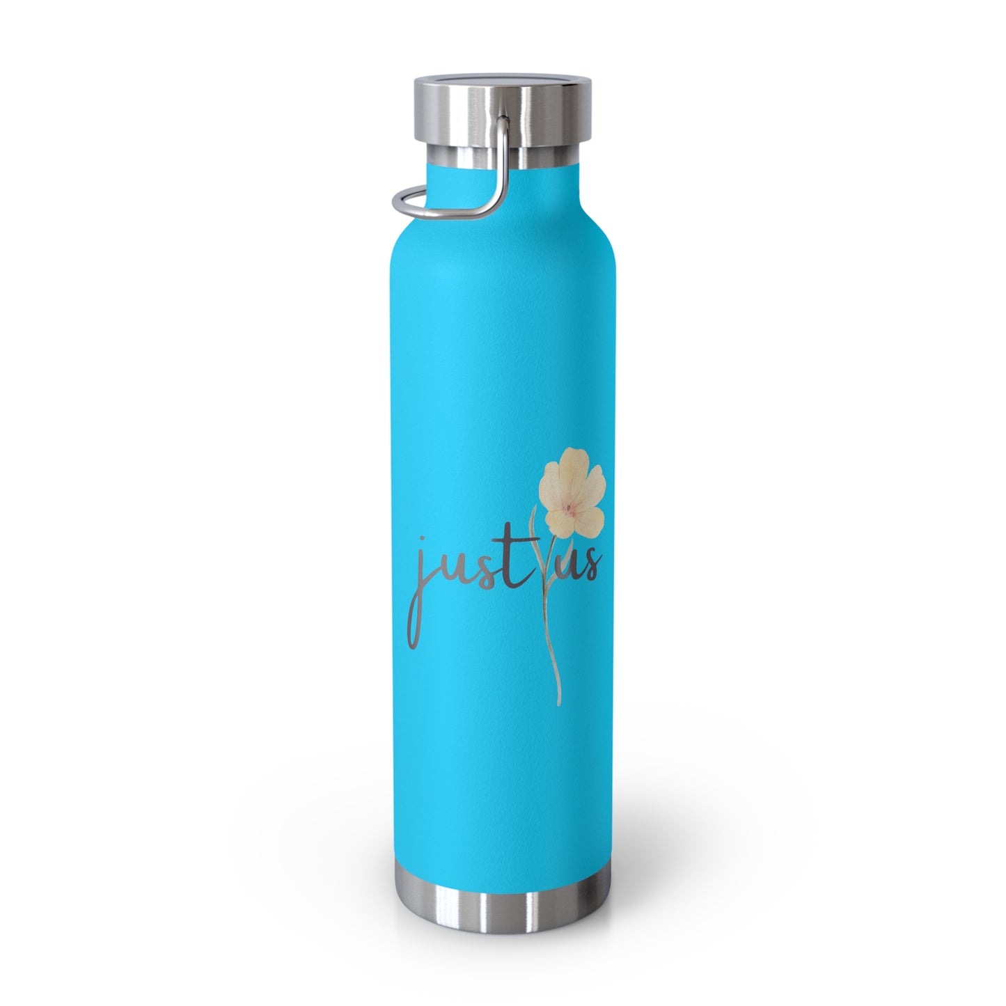 Just Us, “The way GOD intended!” - Inspirational Insulated Water Bottle - 22oz Copper Design