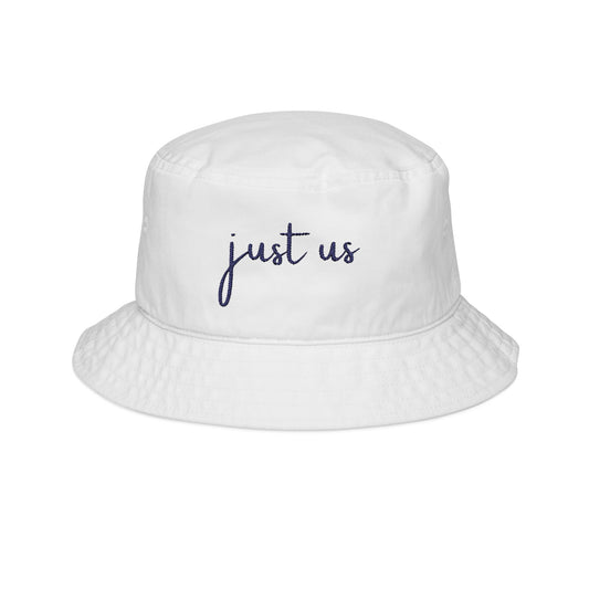 Embroidered Bucket Hat - "Just Us" - Versatile Summer Accessory for Friends and Family