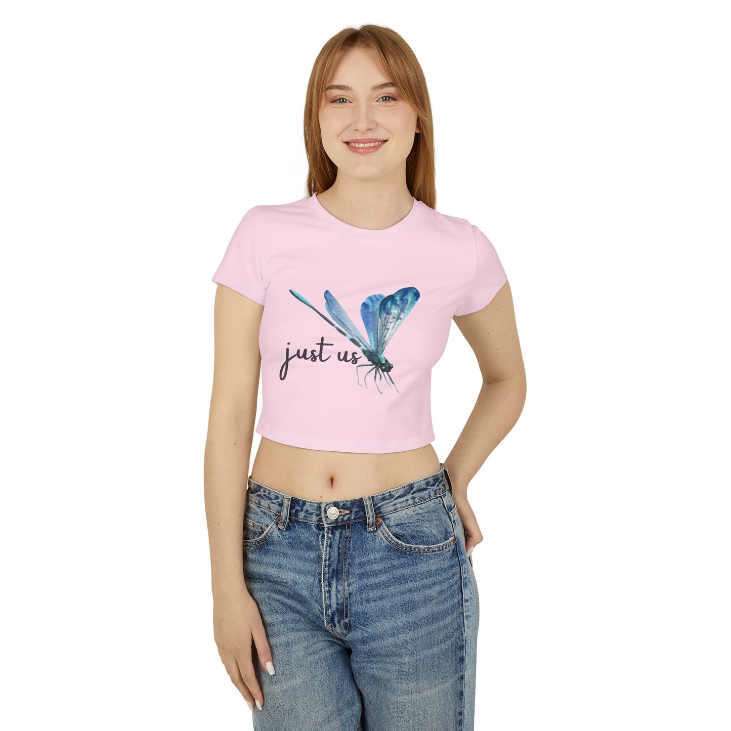 Organic Women's Firefly Baby Tee - Just Us, "The way GOD intended"