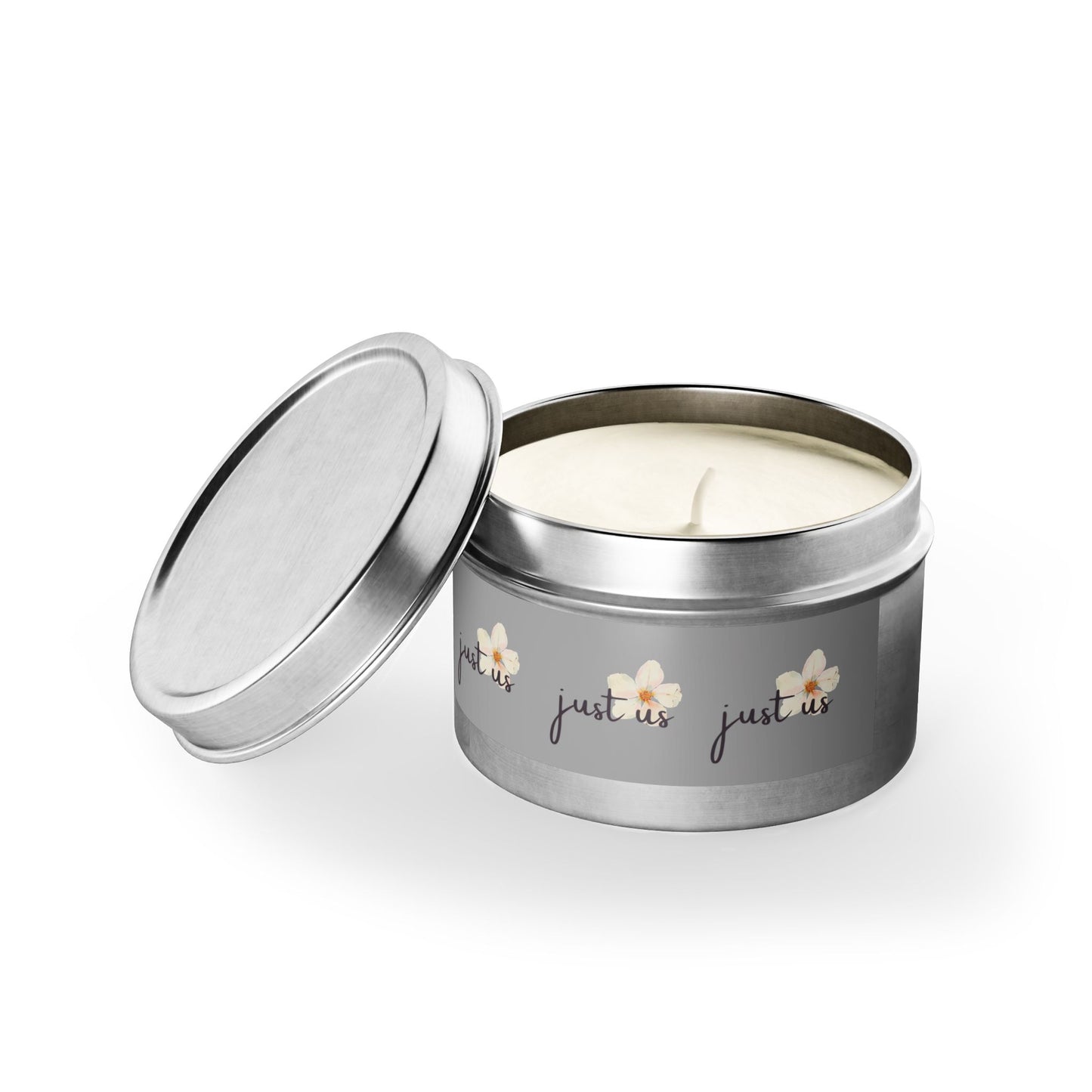 Just Us Tin Candles - Coconut Soy Wax Cozy Home Fragrance for Relaxation & Gift Giving