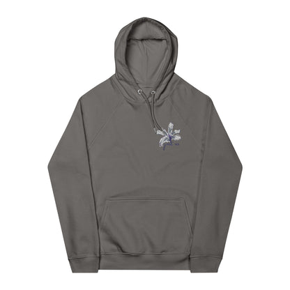 Organic Embroidered Flower Hoodie - Just Us, “The way GOD intended”