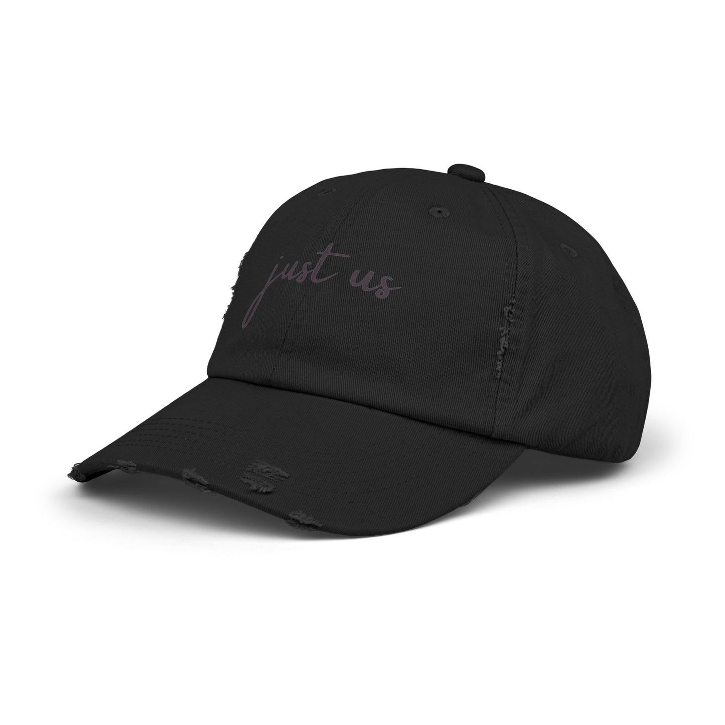 Unisex Distressed Cap - Just Us Casual Hat for Friendship & Everyday Style