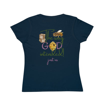 Organic Women's Bee T-Shirt - Just Us, “The way GOD intended” T-Shirt